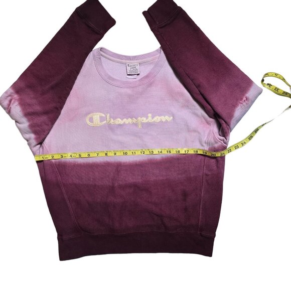 Champion‎ Vintage Ombre Purple Crewneck Sweater Size L Excellent Used Condition - Picture 5 of 6